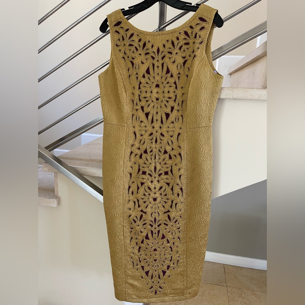 TORY BIRCH Elegant yellow Sleeveless Dress